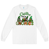 White st patricks day gnomes Long Sleeve Tee - CowhideDigitalArt