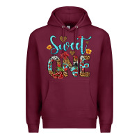 Burgundy sweet one cherry Premium Hoodie - Artiststas