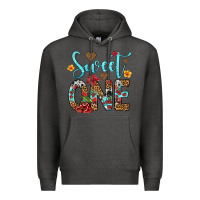 Charcoal Heather sweet one cherry Premium Hoodie - Artiststas