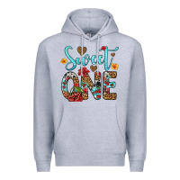Heather Grey sweet one cherry Premium Hoodie - Artiststas