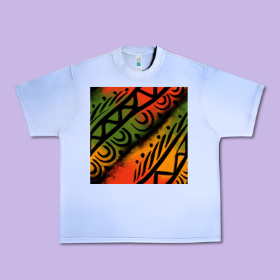 African Tribal Seamless Pattern Urban Heavy Tee Designed By Bundleandbundleshop