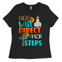 Black God Will Direct Your Steps Ladies Tee - BundleAndBundleShop