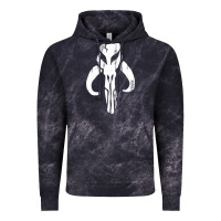 Cloud Black mandorian skull Vintage Hoodie - artisFamous