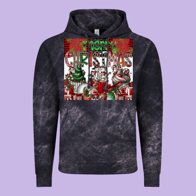 Merry Christmas Vintage Hoodie Designed By Cowhidedigitalart