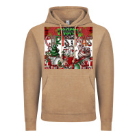 Vintage Coffee merry Christmas Vintage Hoodie - CowhideDigitalArt