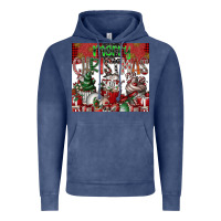 Vintage Denim merry Christmas Vintage Hoodie - CowhideDigitalArt