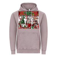 Vintage Zinc merry Christmas Vintage Hoodie - CowhideDigitalArt