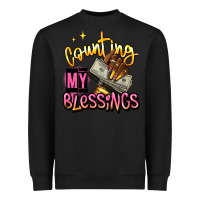 Black counting my blessings afro hands Heavyweight Sweatshirt - RanaPortraitStore