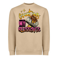 Mushroom counting my blessings afro hands Heavyweight Sweatshirt - RanaPortraitStore