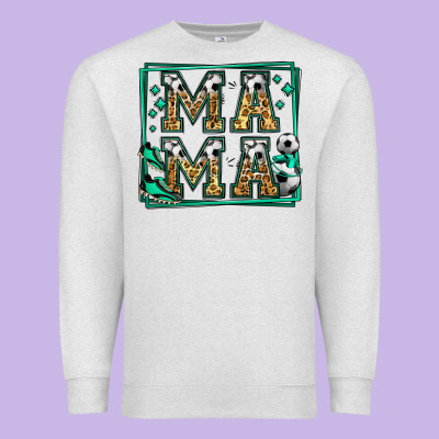 Soccer Mama Premium Sweatshirt Designed By Jasminsmagicworld