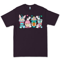 Plum Easter bunnies coffee cups Premium Tee - OliviaCreatesArt