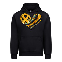 Black childhood cancer awareness heart Urban Hoodie - Jasminsmagicworld