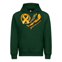 Forest Green childhood cancer awareness heart Urban Hoodie - Jasminsmagicworld