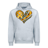 Heather Grey childhood cancer awareness heart Urban Hoodie - Jasminsmagicworld