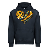 Navy childhood cancer awareness heart Urban Hoodie - Jasminsmagicworld