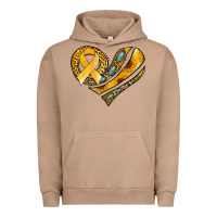 Pigment Burro childhood cancer awareness heart Urban Hoodie - Jasminsmagicworld