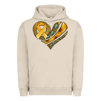 Pigment French Oak childhood cancer awareness heart Urban Hoodie - Jasminsmagicworld