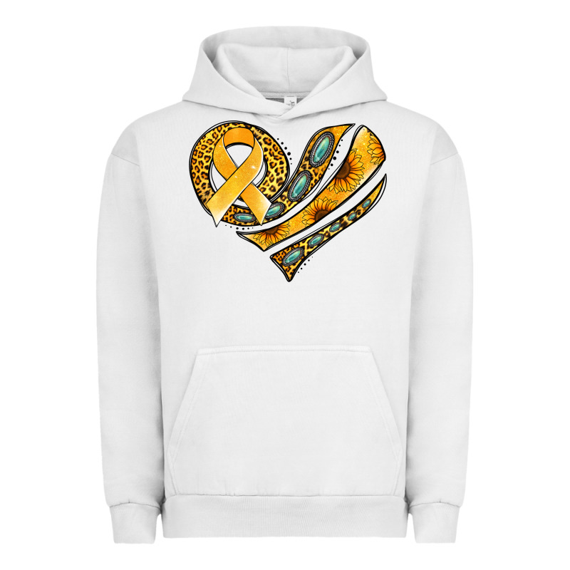 Childhood Cancer Awareness Heart Urban Hoodie by Jasminsmagicworld | Teevron