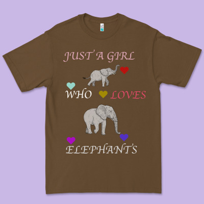 Just A Girl Who Loves Elephants Premium Tee Designed By Bettercallsaul