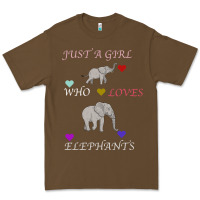 Cacao Just A Girl Who Loves Elephants Premium Tee - Bettercallsaul