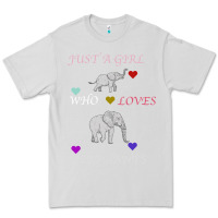 Dove Grey Just A Girl Who Loves Elephants Premium Tee - Bettercallsaul