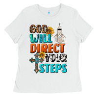 White God Will Direct Your Steps Ladies Tee - BundleAndBundleShop