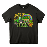 Asphalt Loads of luck tractor Heavy Core Tee - CowGirlArtShop