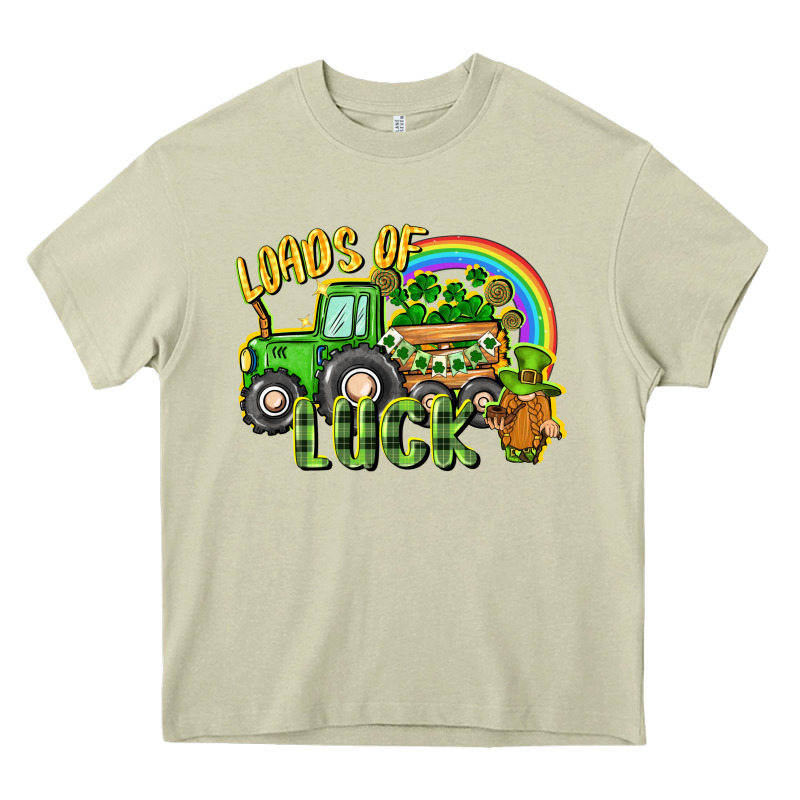 Loads Of Luck Tractor Heavy Core Tee by CowGirlArtShop | Teevron
