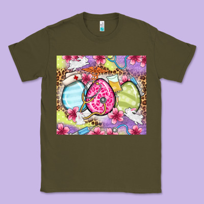 Easter Eggs Nurse Classic Tee Designed By Oliviacreatesart