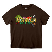 Chocolate Brown Luckiest lunch lady St. Patrick's Day Heavy Core Tee - CowGirlArtShop