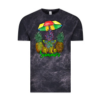 Cloud Black hello summer pineapples Vintage Tee - RanaPortraitStore