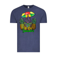 Vintage Denim hello summer pineapples Vintage Tee - RanaPortraitStore