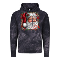 Cloud Black merry Christmas santa Vintage Hoodie - CowhideDigitalArt