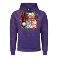 Cloud Purple merry Christmas santa Vintage Hoodie - CowhideDigitalArt