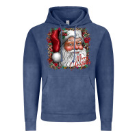 Vintage Denim merry Christmas santa Vintage Hoodie - CowhideDigitalArt