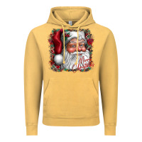 Vintage Mustard merry Christmas santa Vintage Hoodie - CowhideDigitalArt