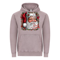 Vintage Zinc merry Christmas santa Vintage Hoodie - CowhideDigitalArt