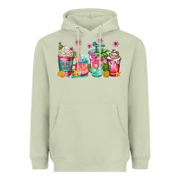 Matcha summer coffee cups Heavyweight Hoodie - Jasminsmagicworld