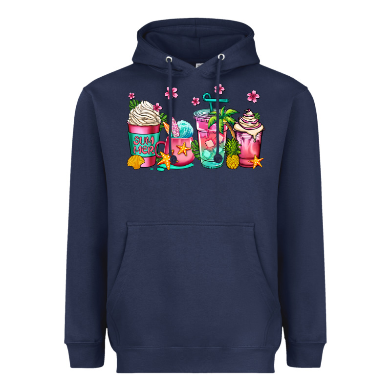 Summer Coffee Cups Heavyweight Hoodie by Jasminsmagicworld | Teevron
