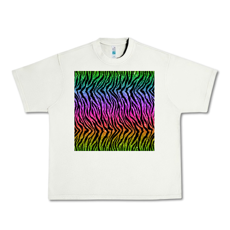 Tiger Glitter Seamless Pattern Urban Heavy Tee by BundleAndBundleShop | Teevron