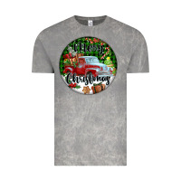 Cloud Rock Merry Christmas Truck Vintage Tee - FaDigitalArtStudio