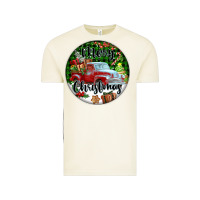 Vintage Arctic Merry Christmas Truck Vintage Tee - FaDigitalArtStudio
