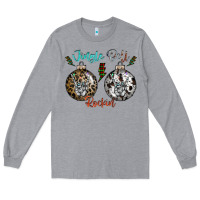 Heather Grey Jingle Bell Rockin Long Sleeve Tee - CowhideDigitalArt