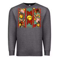 Charcoal Heather softball mom Premium Sweatshirt - Jasminsmagicworld