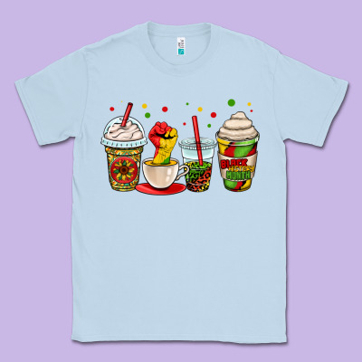 Juneteenth Bhm Coffee Cups Classic Tee Designed By Oliviacreatesart