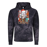 Cloud Black merry Christmas pig Vintage Hoodie - CowhideDigitalArt