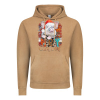 Merry Christmas Pig Vintage Hoodie | Teevron