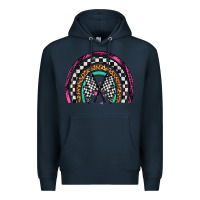 Navy race leopard rainbow Premium Hoodie - Artiststas