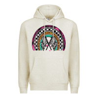 Oatmeal Heather race leopard rainbow Premium Hoodie - Artiststas