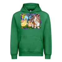 Emerald easter farm chicks and bunny Urban Hoodie - RanaPortraitStore